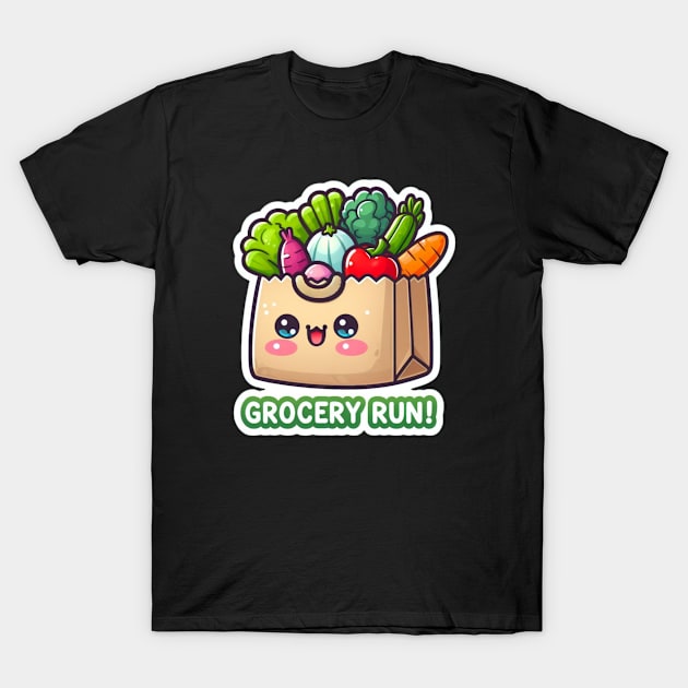 Grocery run T-Shirt by Art of Matthew